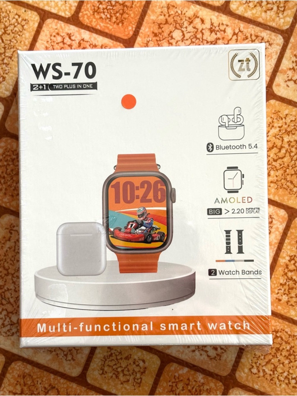 Orange Multi-Functional Smart Watch. NWT.